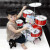 炎黄大型ドラムボライアイ初心者のジャーズドラムおもちゃんねる1-3-6歳の男の子がドラムプレゼ特大号5ドラーム+エレキタルト(黒ド)ラと腰挂けドム调整です。