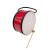 インディー・ドラム(ノック棒付き)オルフ・サブ供用の演奏器の実木太鼓の胴に独立した牛革箱包装オルフ天地8寸のインディ・ドラムTH 8-1