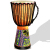 hluru雲南アフリカドラマドラム麗江手作り丸太彫刻アフリカカは太鼓の空撮を行う。初心者の大人が演奏します。タンバリンは12寸10寸です。標準的に10寸の原木色の絵を描きます。
