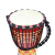 美徳威8インチカラー絵アフリカ鼓子供初心者麗江演奏山羊皮手鼓赤色
