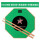 ipusen緑色のダミードラム（オリジナルスティック+カラー図を送ると強く貼る）